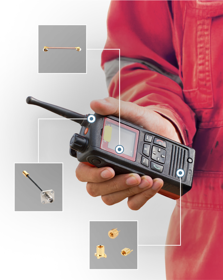 A labeled image of a communication machine.