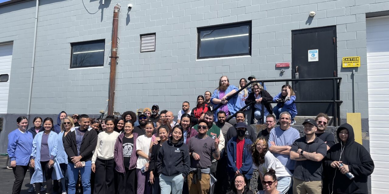 Our Delta team before our Earth Day scavenger hunt.