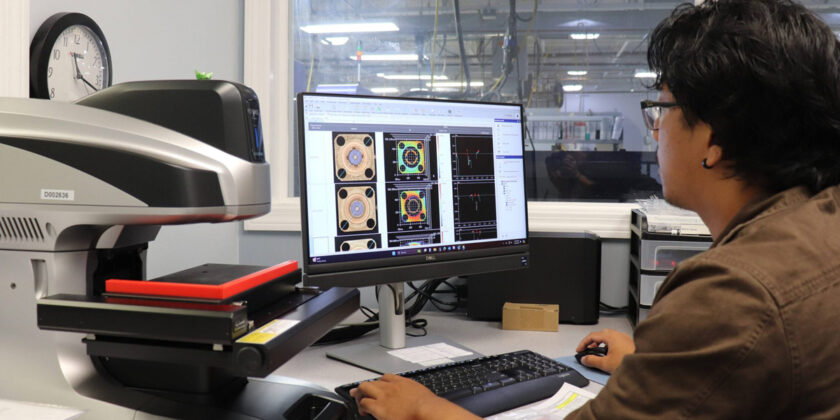 A Delta application engineer designing parts.