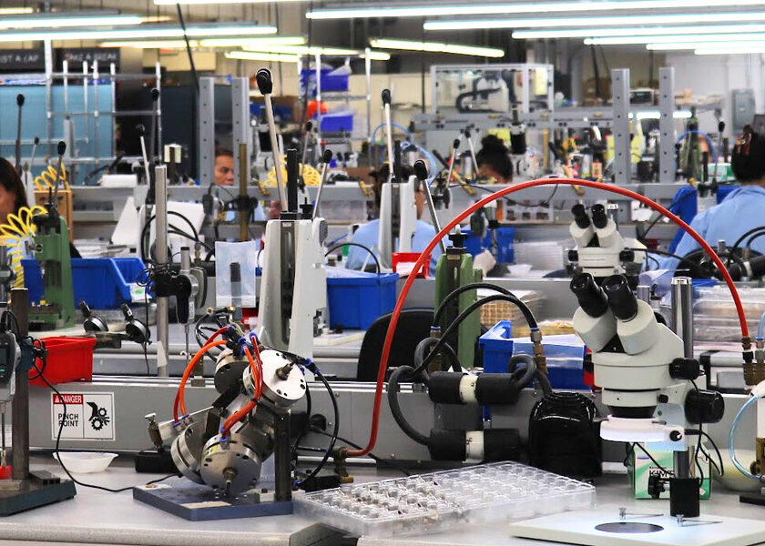 Team members at work at Delta's Beverly plant.